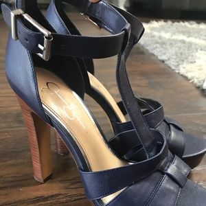Jessica Simpson size 9 navy blue heels